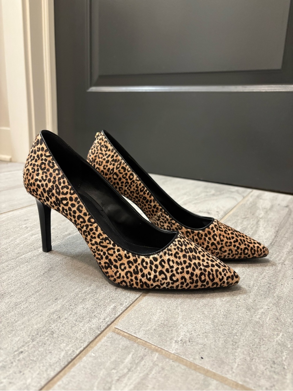 Michael Kors Leopard-Print Pointed Toe Pump - Picture 5 of 12